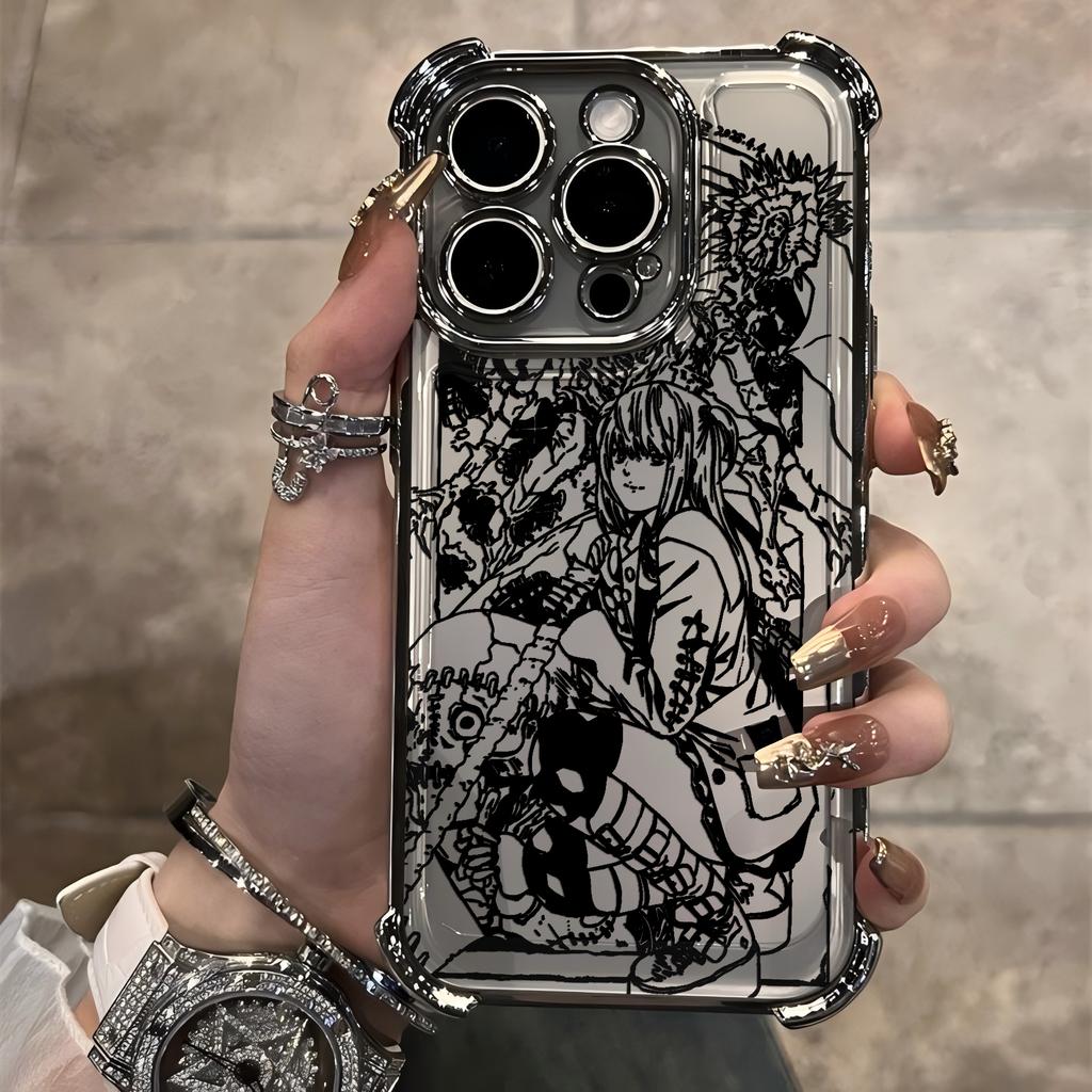 Luxury Deaths Notes Misa Plating Phone Case For Samsung A37 A57 A07 A36 A16 A06 A35 A55 A25 A26 A24 A14 A05 A04 4G 5G