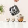 Portable Glass & Ceramic Travel Tea Set