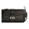 Coach Georgie 26 Classic Monogram Studded Carriage Logo Coated Canvas Underarm Bag Wine God Bag Crossbody Shoulder Bag Medium Women bags 5605-SVS3L