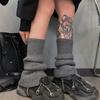Autumn Winter Slouchy JK Harajuku Style Solid Color Leg Warmers Soft Warm Stacked Leg Guard Boot Covers Slouchy Leg Warmers