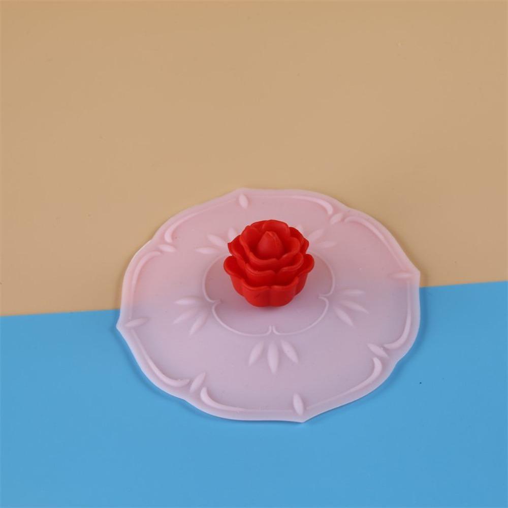 

3PCS Flexible Silicone Flower Cup Lid Heat-Resistant Flower-Shaped Cup Covers Beer Mug Style 5