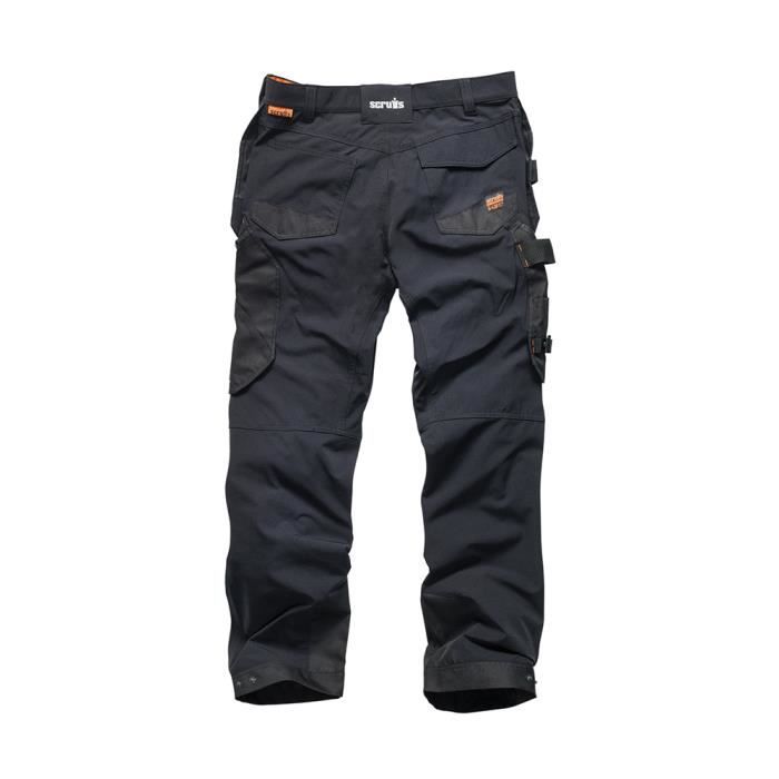 Pantalon de travail - Scruffs - Pro Flex Plus - Noir - Ajusté - Poches-étuis