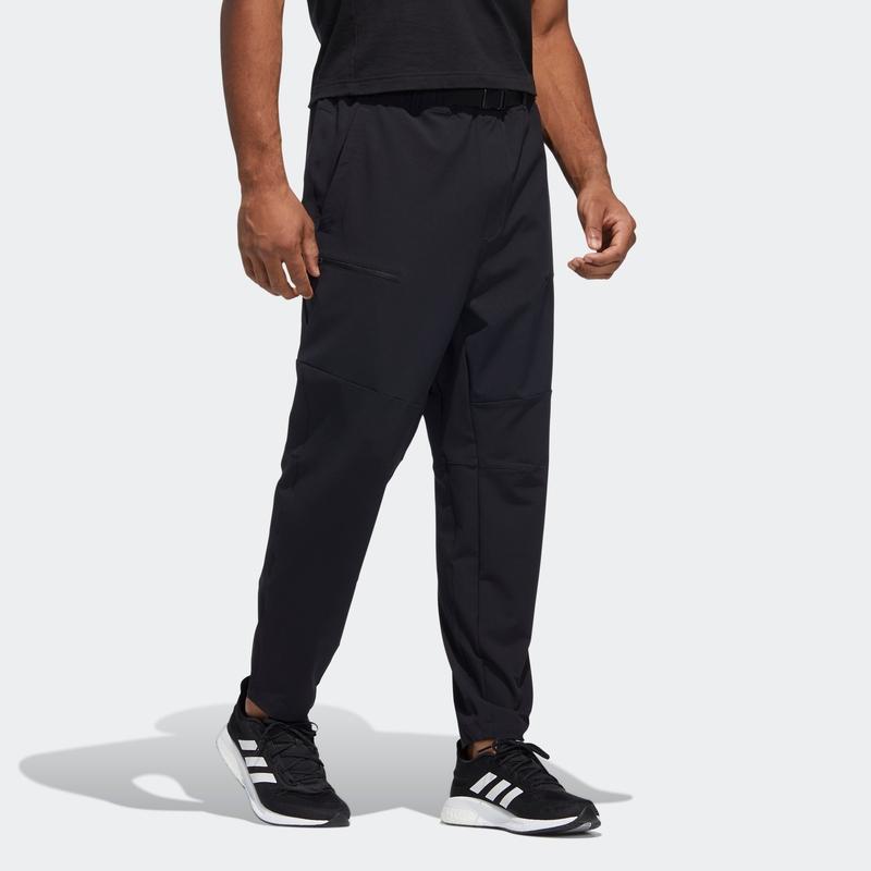Adidas Pure Color Casual Sports Pants Men Bottoms Black HE9890
