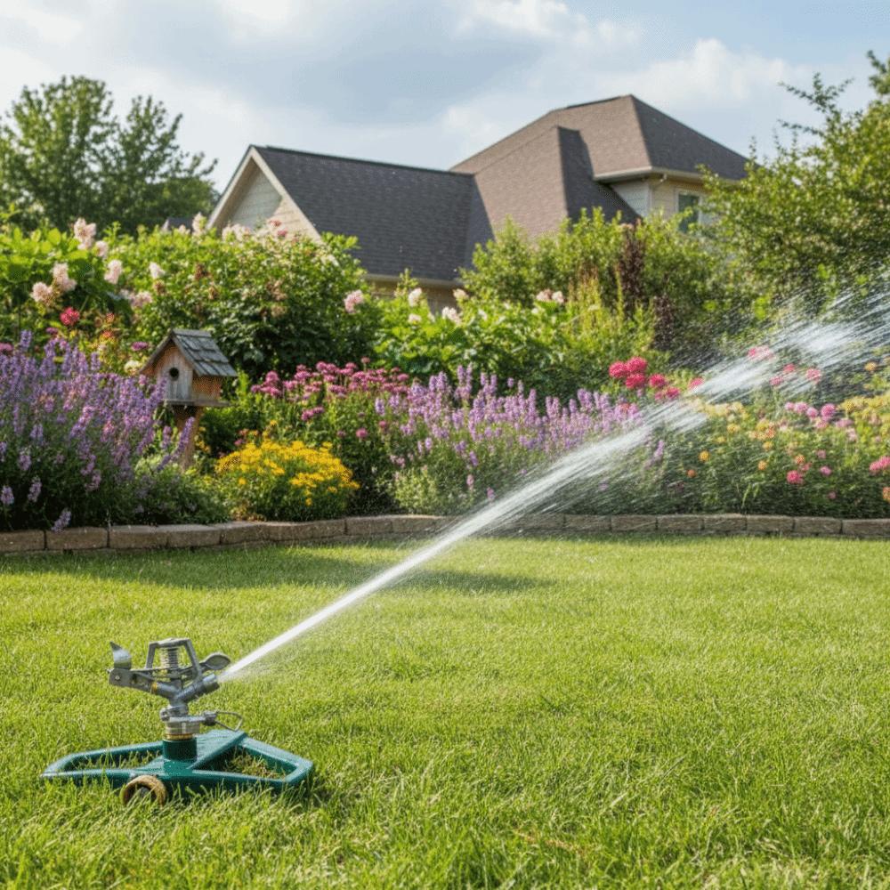 Zinc Zinc Zinc Alloy Construction Garden Hose Sprinkler Oscillating Sprinkler  Yard Sprinkler