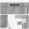 Wall Mounted TV Cabinet Grey Sonoma 98 x 31 x 30 cm