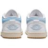 Jordan Air Jordan 1 Slip Resistant Abrasion Resistant Low Top Vintage Basketball Shoes Women's Blue White Jordan HQ2004-400