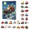 Christmas Countdown Blind Box Ornament, 24 Days Advent Calendar with Acrylic Pendants for Xmas Tree Decor