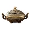 Retro Brass Material Incense Burner Metal Construction New Chinese Style Aromatherapy Holder Xiangyun Incense Holder Gift