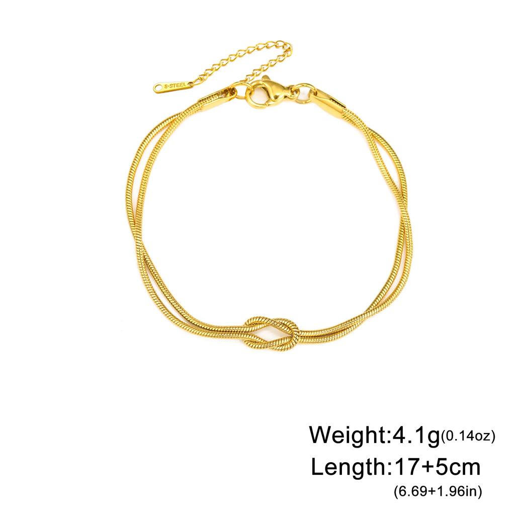 Stainless Steel Gold Color Bracelet Twist Figaro Cuban Chain Bracelets Women Trendy Minimalist Jewelry Gifts