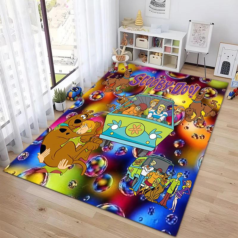 Halloween Cartoon Comedy Adventure Movie Scooby-Doo Carpet Is Suitable for Living Room and Bedroom Doormats Office Balcony Decorative Carpet V2