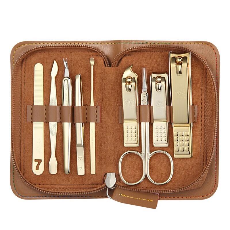 777 NTS-8001G 9-Piece Professional Manicure Set