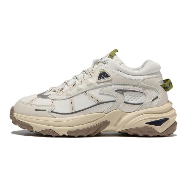 FILA Explorer Rock Blunt Textile, Leather Low top Casual Shoes Unisex Beige Korean Style 1JM01763E_924