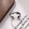 Retro Twisted Round Bead Ring: Women's Thai Silver Open Design