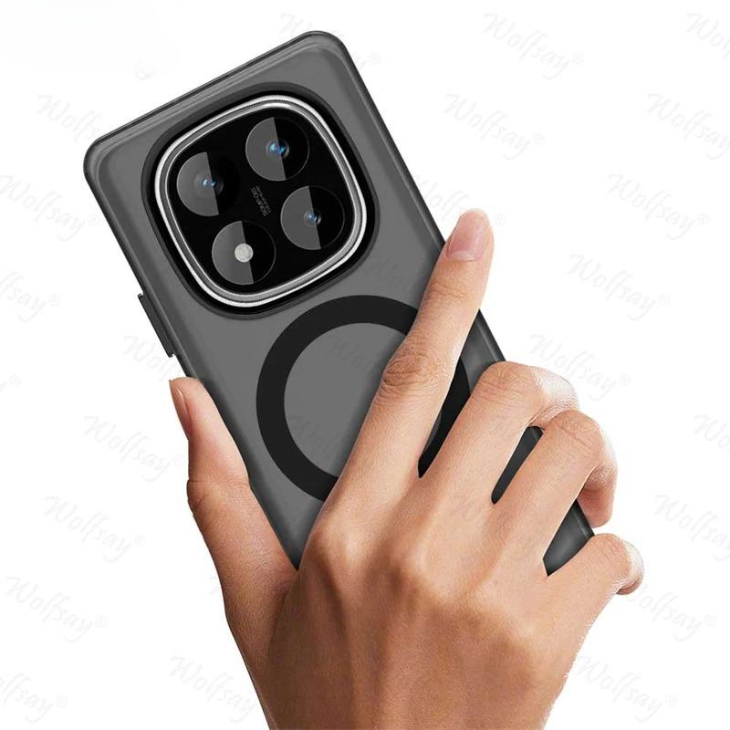 Hülle für Redmi Note 14 Pro 4G Hülle für Redmi Note 14 Pro Magnetische Adsorption Kabellose Ladehülle für Redmi Note 14 Pro 4G Hülle