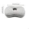 Ear Hole Pillow Vacuum Compressible Side Sleeping with Checkerboard Textured Aid