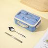 Wheat Straw Insulated Microwave-Safe Bento Lunch Box for Office & Students