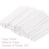 100Pcs White Paper Lollipop Stick for Chocolate Candy Lollipop DIY Molds