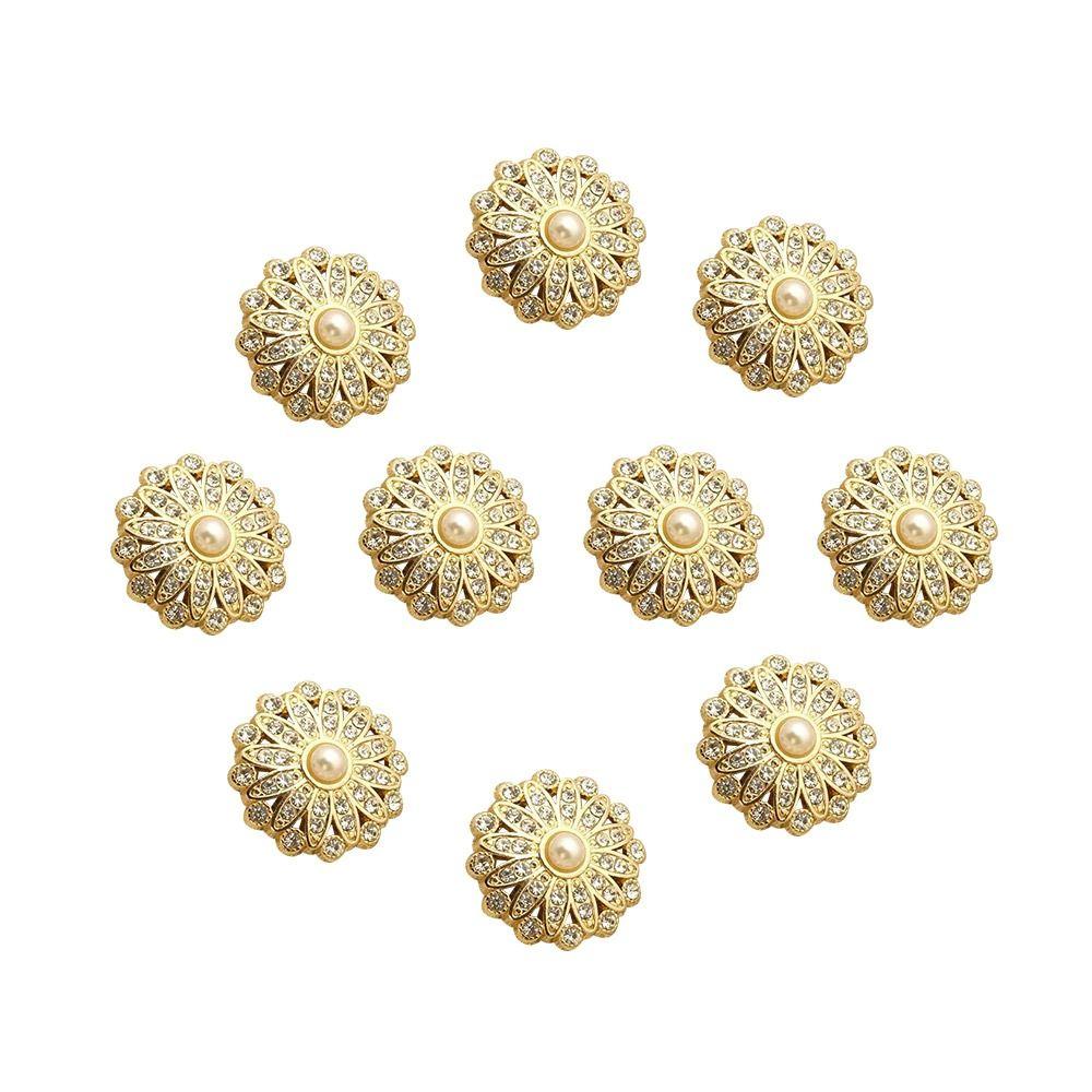 Needlework Sewing Button Shirt Buttons Pearl Clothing Buttons Sewing Accessories Shiny Rhinestone