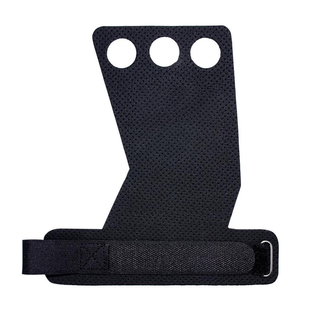 1 Pair Palm Protector Pad Non Slip Hand Palm Grip Guard Rest for Fitness Weight Lifting Mesh Hole M