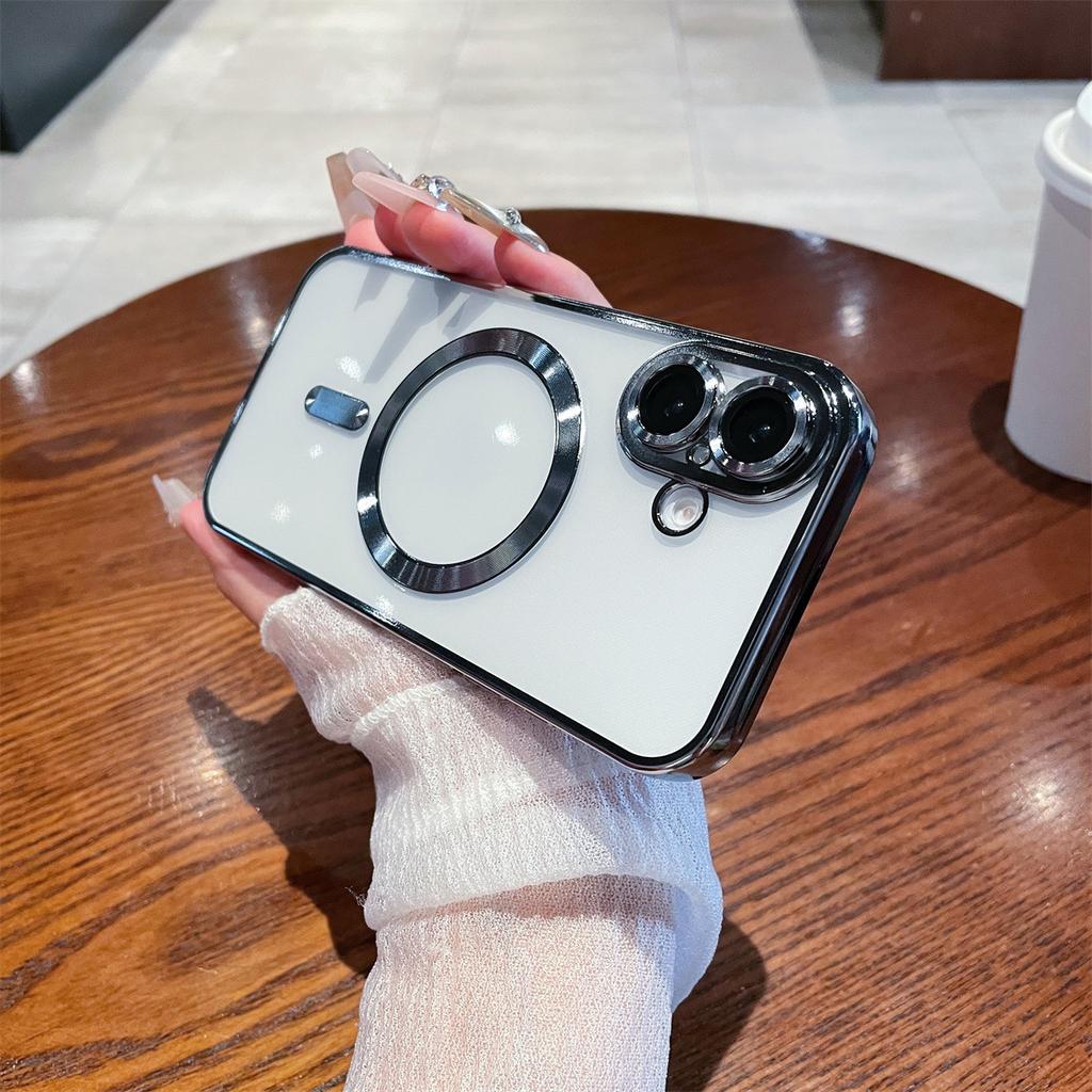 IPhone 16 Beschichtung Magsafe Magnetische Saugkraft Geeignet für Apple 15/14pro Vollständige Abdeckung Transparent Max Hülle 13