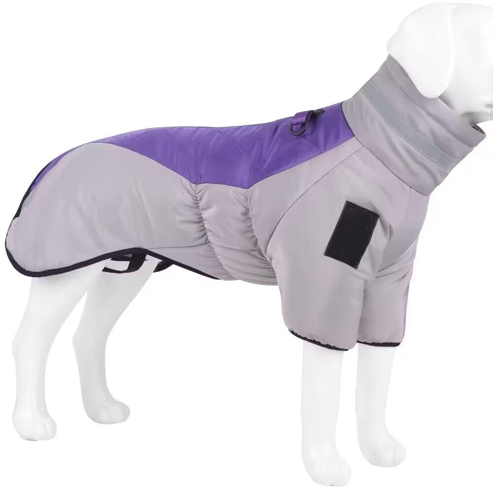 Winter Pet Clothes Reflective Warm Large Dog Cotton Clothes Two Legs Dog Clothes Thickened Dog Clothes