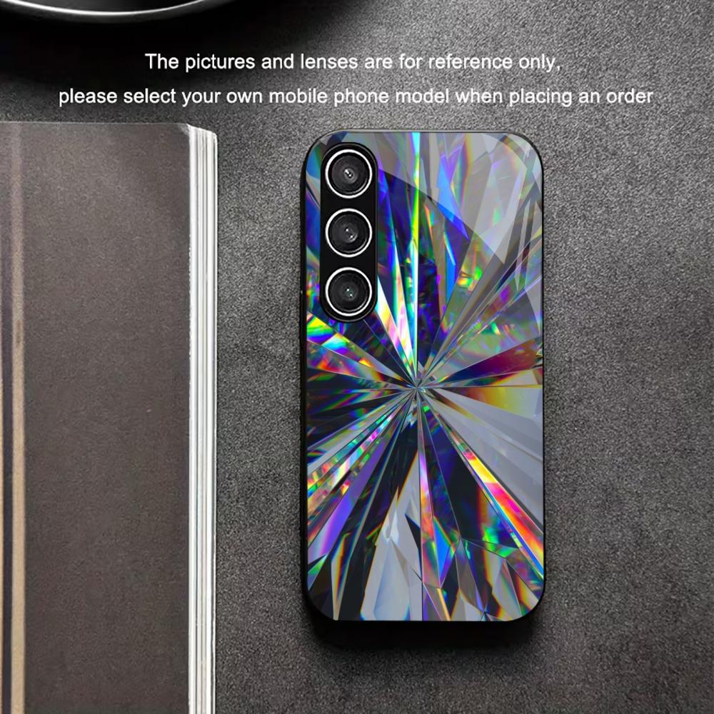 Colorful Glass Protective Exquisite High-end PhoneCase Glass PhoneCase for Samsung Galaxy S26 S25 S24 S23 S22 S21 FE,Ultra,Plus