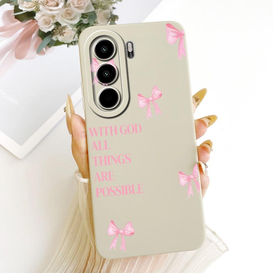 For Itel Power 70 / Itel P70 Cute Cat Flower Cartoon Phone Case For Itel P70 Power70 P673L Shockproof Soft Silicone Bumpers