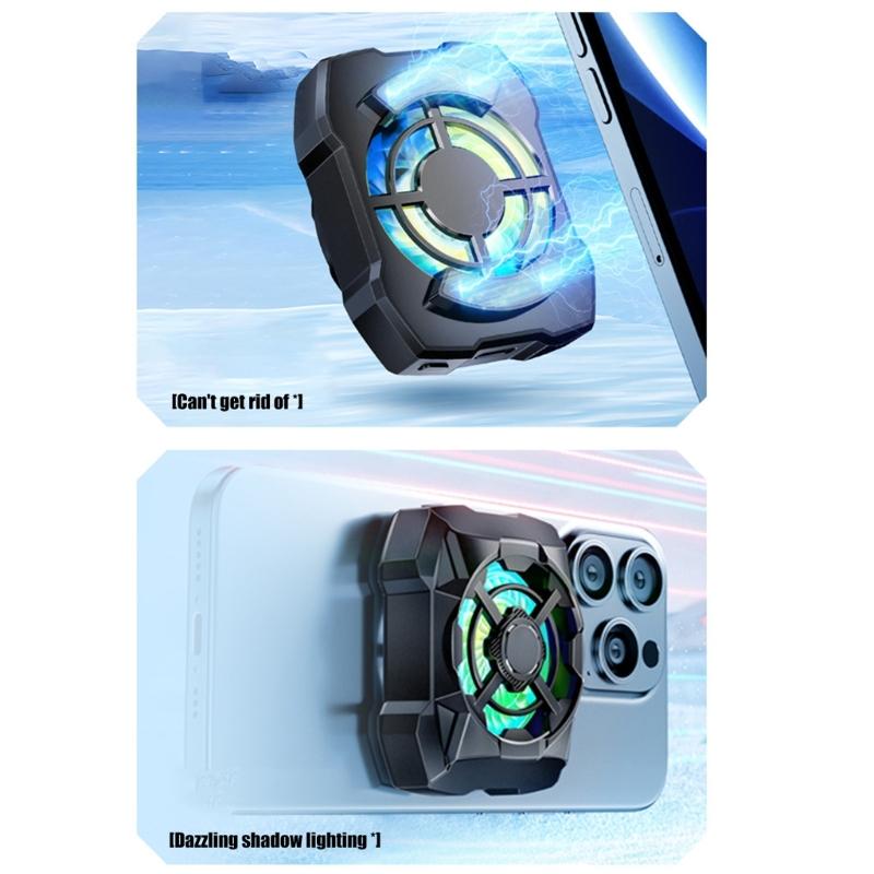 Cooling Fan Low Noise Heatsink for 15 14 13 Lightweight Magnetic Cooling Fan with Light 3 Speed Adjustable