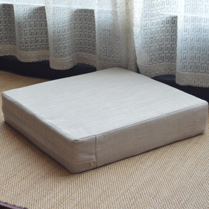 Washable Thickened Four Seasons Japanese Tatami Square Seat Cushion for Floor and Coffee Table.