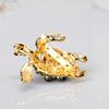 Women Exquisite Tortoise Turtle Brooch Pin Chic Crystal Broochpin Jewelry