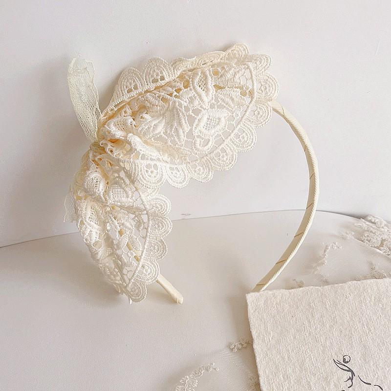 French Retro Princess Lace Pearl Lolita Headband & Hair Accessories