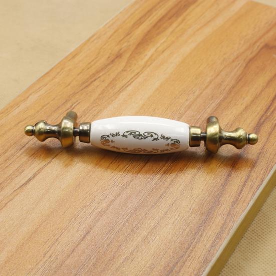 Drawer Handle Modern Solid Construction European Style Ceramic Cabinet Wardrobe Knob Door Pull for Furniture