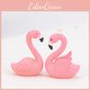 Decoratieve Pvc Flamingo Ornament Sleutelhanger Taarttopper Kleine Landschapsfiguur
