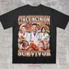 Circumcision Survivor T Shirt Y2k Meme Viral Stupid Vintage Washed Homme Top For Everyday Wear Streetwear Versatile Fashion