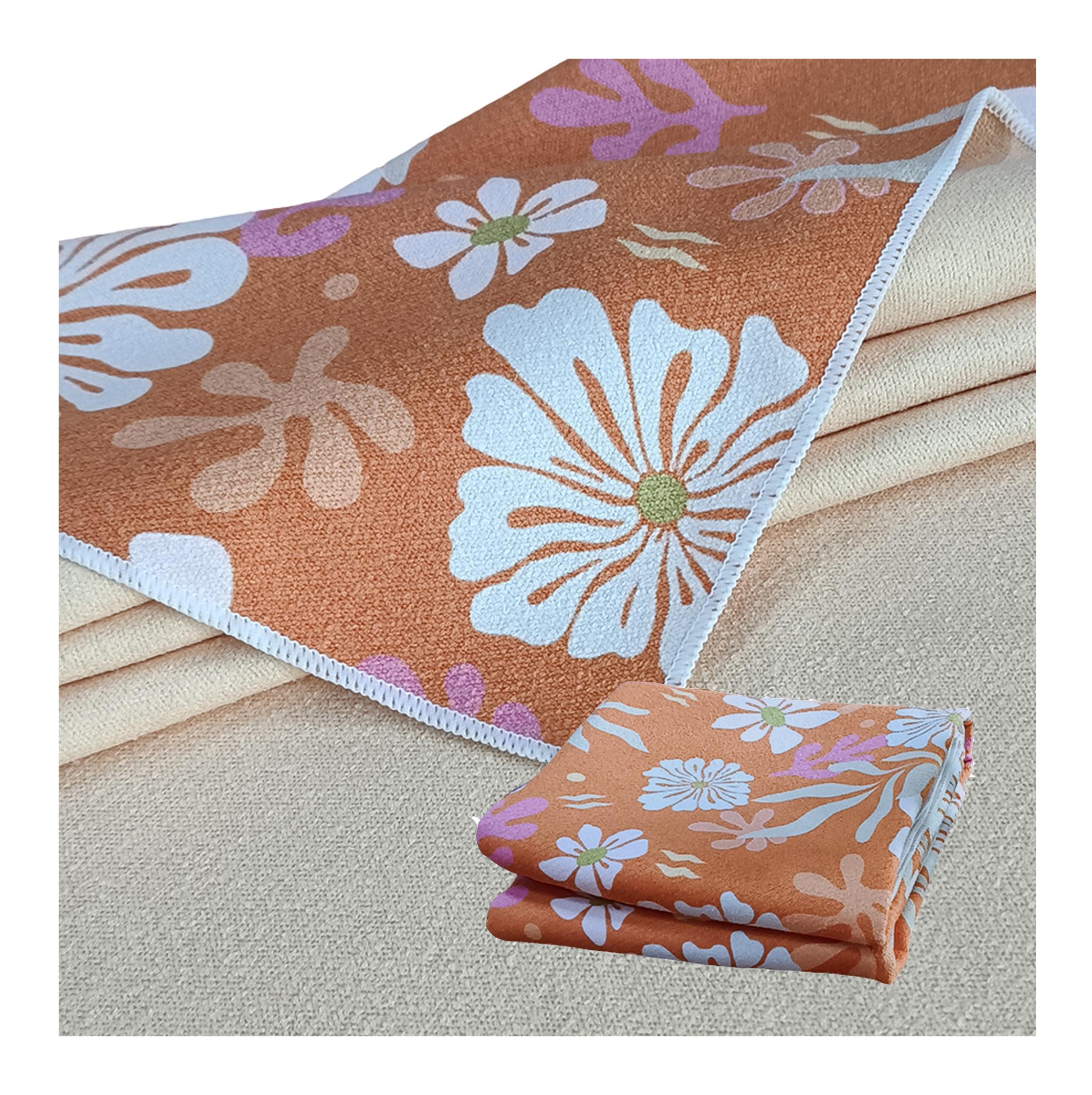 Free Sample Microfiber Material Printed Beach Towel Custom Printing Size logo Sand Free Quick Dry Sand Towels custmoized&300 - 499 GSM синий