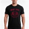 Muay Thai Tiger Sak Yant Tattoo Kickboxing Thailand Tshirt Summer Casual Cotton Tee Oversized Streetwear Tops 100 Cotton
