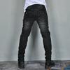 Mens Motorcycle Riding Jeans - Retro Biker Pants With Silicone Padding Abrasion Resistant Tear Proof Use