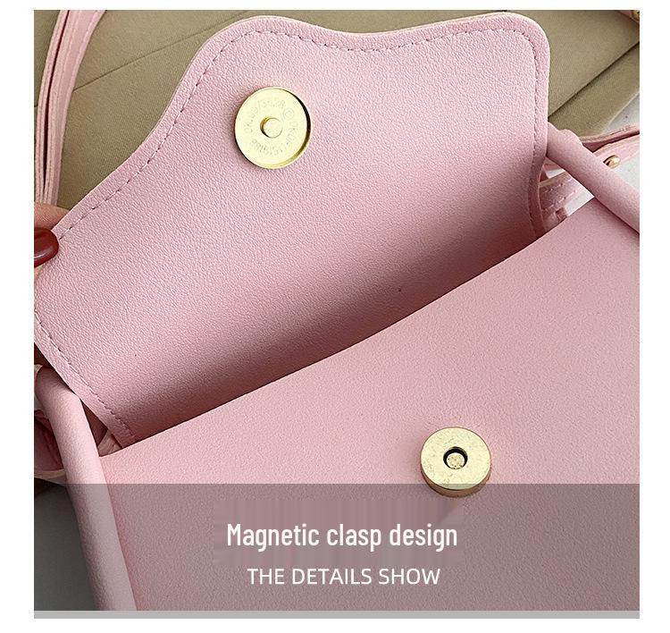 2025 Fashion Versatile Heart Patchwork Crossbody Bag - Summer Square Shoulder Style