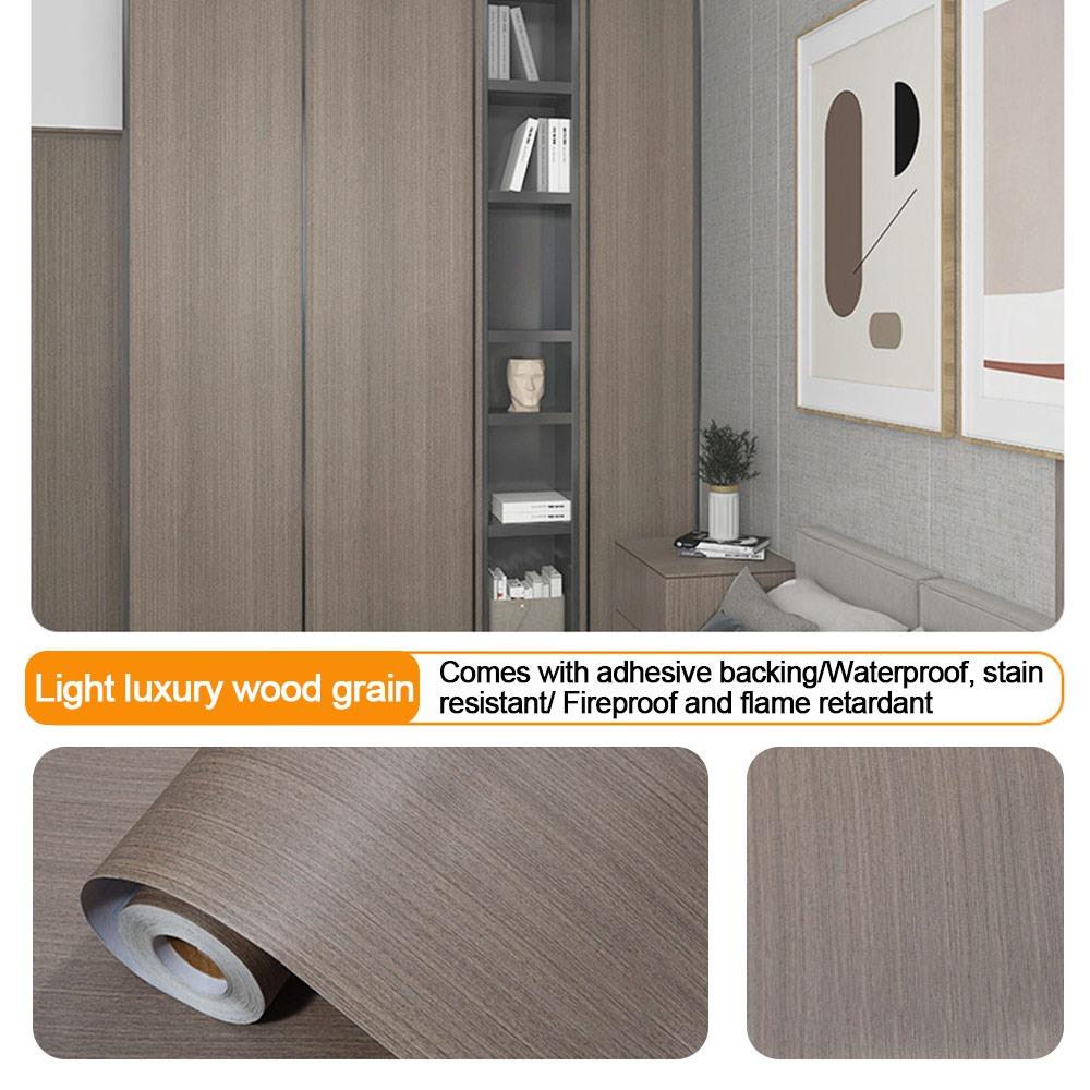 3D Selbstklebende Tapetenrolle 40*300cm Folie Selbstklebende Tapete Neue Holzmaserung Aufkleber