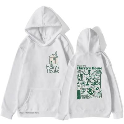 Harrys House Love On Tour Hoodies Lovely Cartoon Print Sweatshirt Retro Man's Clothes Autumn Winter Clothes Women Men