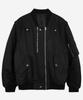 Publicifure Washed Nylon Ma1 Bomber Jacket_Black