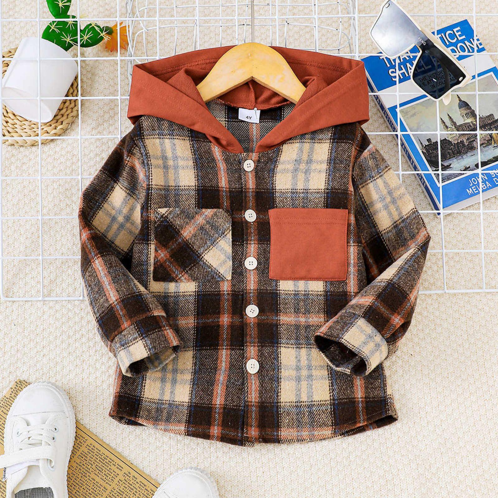 

Детское повседневное пальто с длинным рукавом для малышей, унисекс 7Y