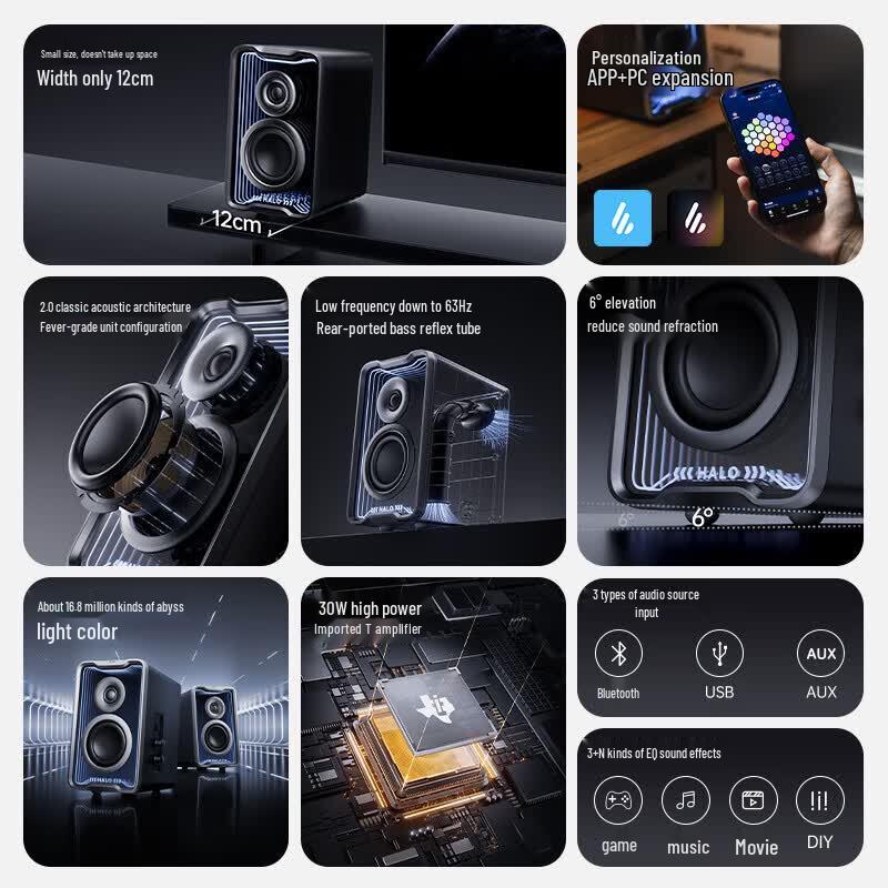 Edifier Halo 2.0SE Gaming Bluetooth Speakers (CN Version)