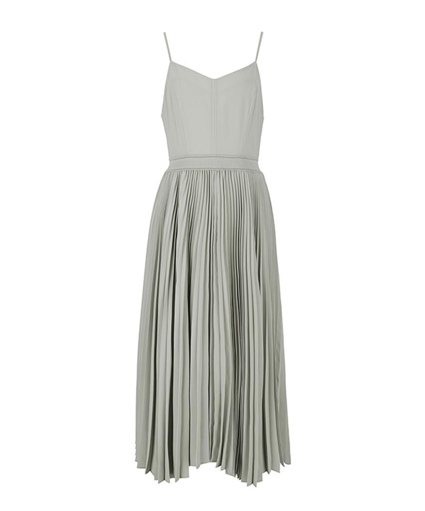 VISITINNEWYORK Sleeveless Pleated Dress (Vy5Op3B)