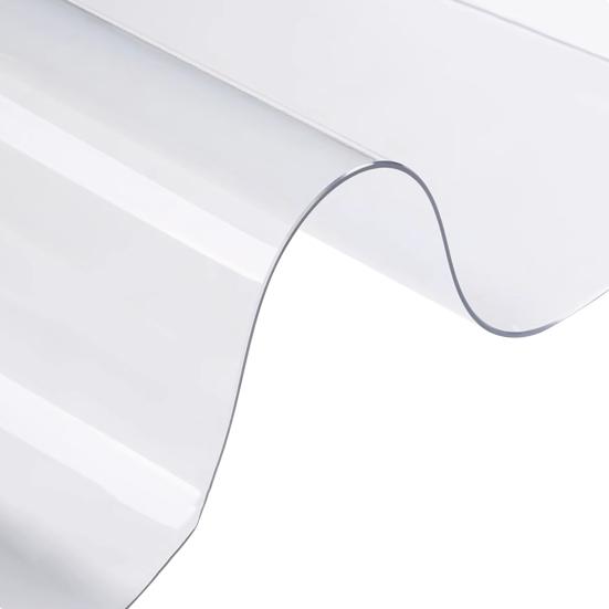 Transparent Table Protector Waterproof Tablecloth 0.8mm Thick Plastic Table Cover Protects from Scratches Spills for Dining Table Kitchen Dresser