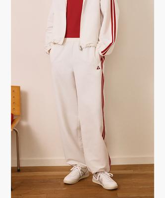 LECOQ Uni Sunday Loose Fit Straight Pants - Cream Qr123Lpt32