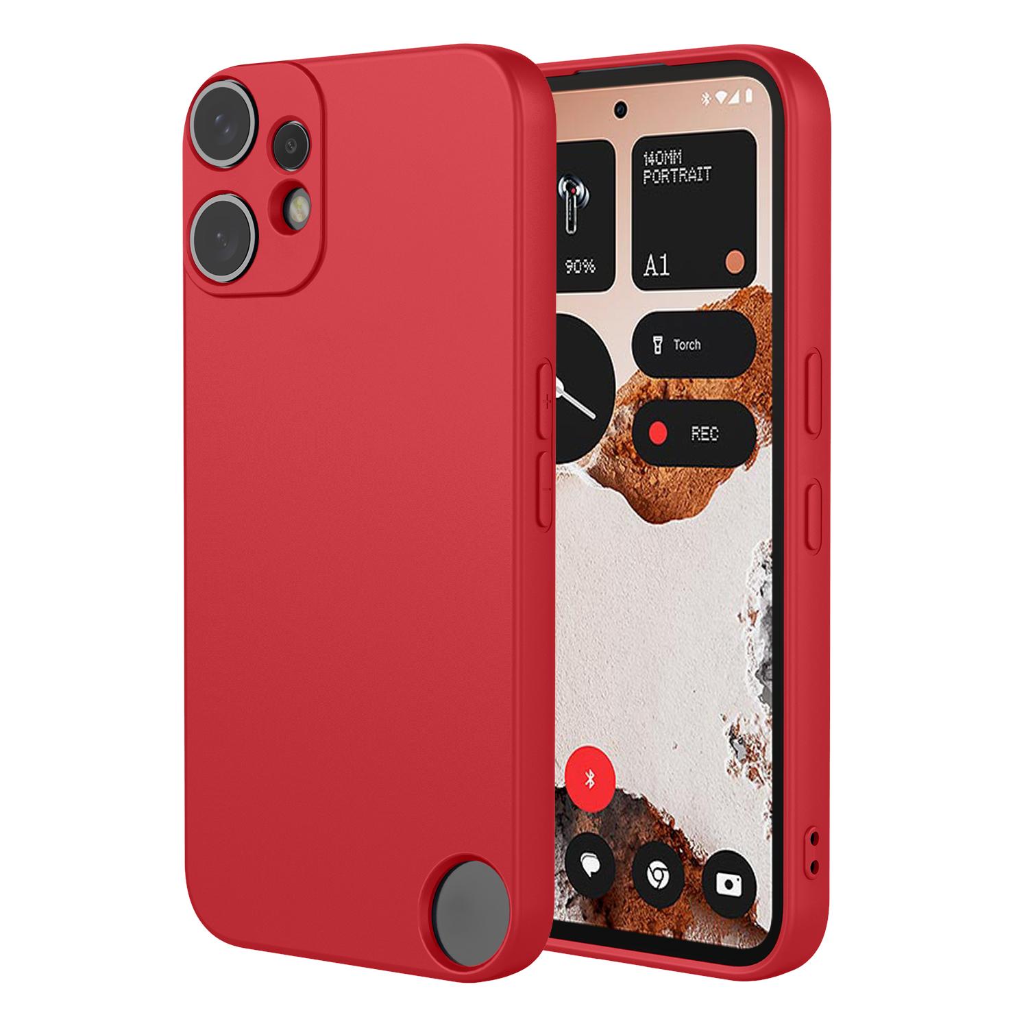 

For Nothing CMF Phone 2 Pro Case Soft TPU Shockproof Protective Phone Cover Red