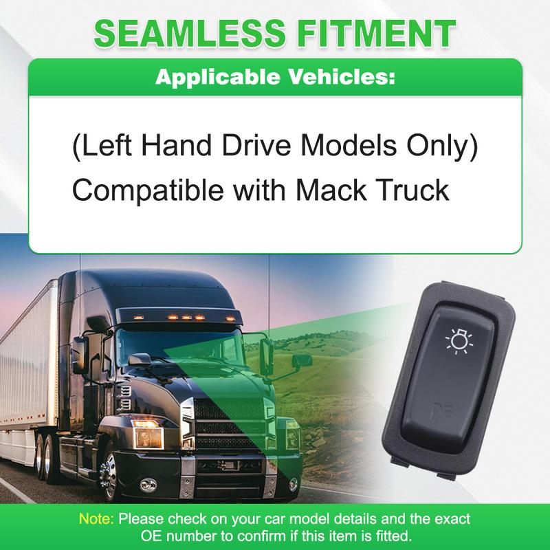 25169835  Car Headlight Switch Control for Mack Truck  577.62514 7 P Headlight Switch Fog Light Control Button