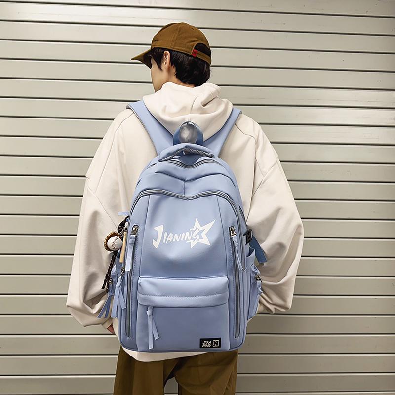 Backpack Men's Large Capacity Computer Travel Backpack Female Junior High School Student Schoolbag
