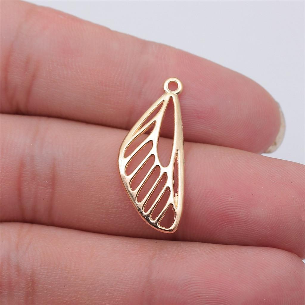 Small Angel Wings Fairy Detail Charm Antique Bronze Zinc Alloy Jewelry Making Supplies Jewelry Making Accessory Charms